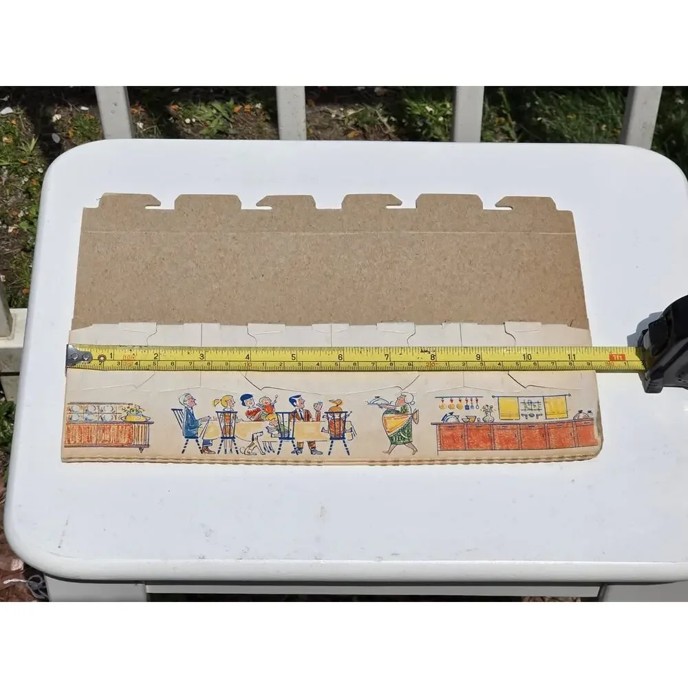 vintage 1950s Old Hickory Smokehouse Egg Carton, unused old stock, nice graphics